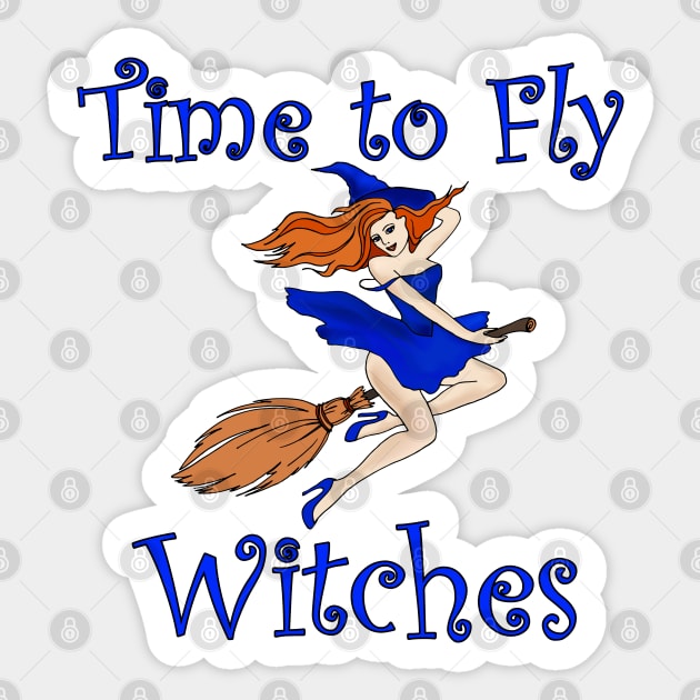 Witch. Halloween. Magic. A daring free woman. Beautiful witch. Sticker by SwetlanaArt